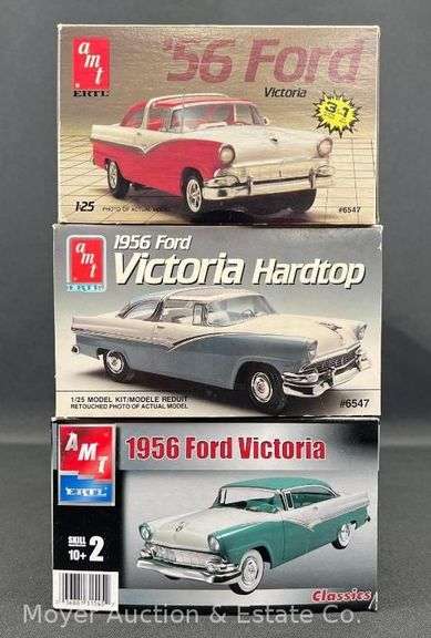 (3) AMT Ford Victoria Plastic Model Kits