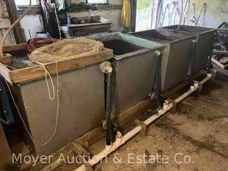 (4) Steel Fiberglass Lined Tanks, 34”x34”x30”h Overall, 30”x30”x30” Inside Dimensions image