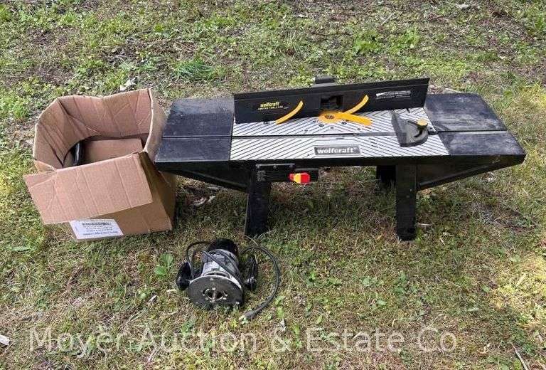Wolfcraft Router Table with Craftsman Router and Accessories image