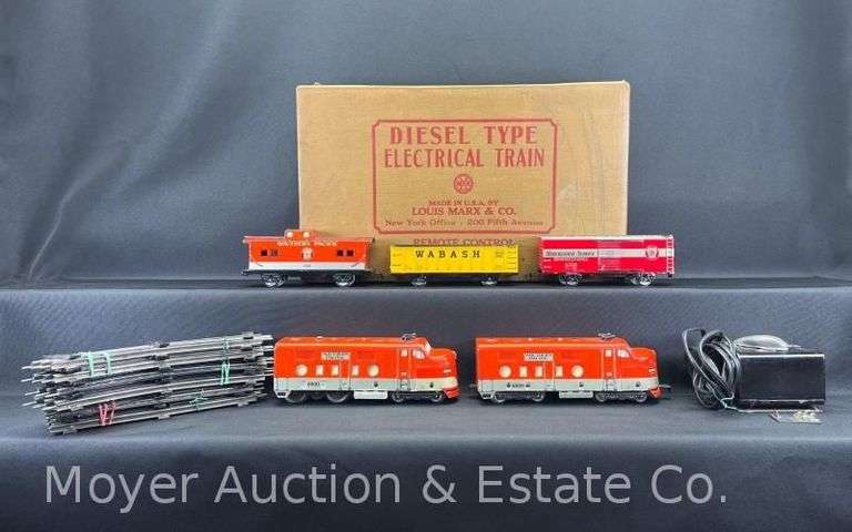 Marx Southern Pacific No. 9500 Tin Plate O Gauge Train Set, with Original Box image