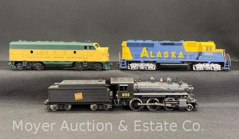 (3) HO Scale Locomotives image