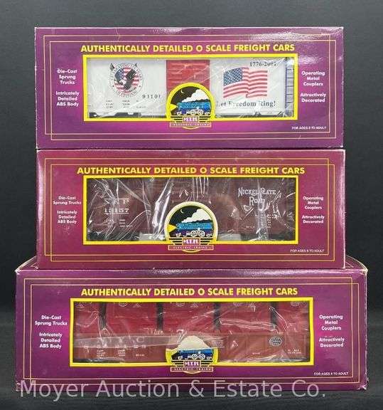 (3) Asst. MTH Freight Cars, with Original Boxes image