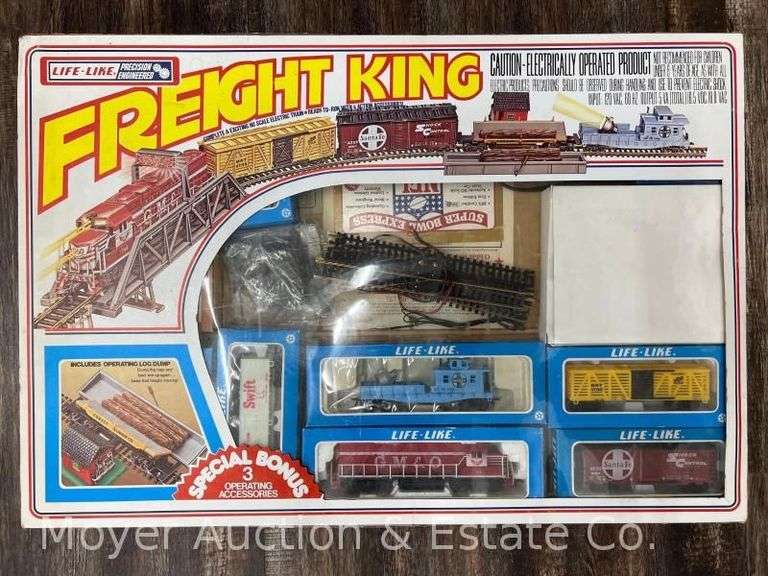 Life-Like HO Scale Freight King Train Set image
