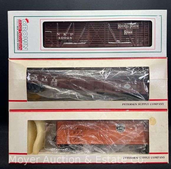 (3) Asst. O Gauge Freight Cars, with Original Boxes image