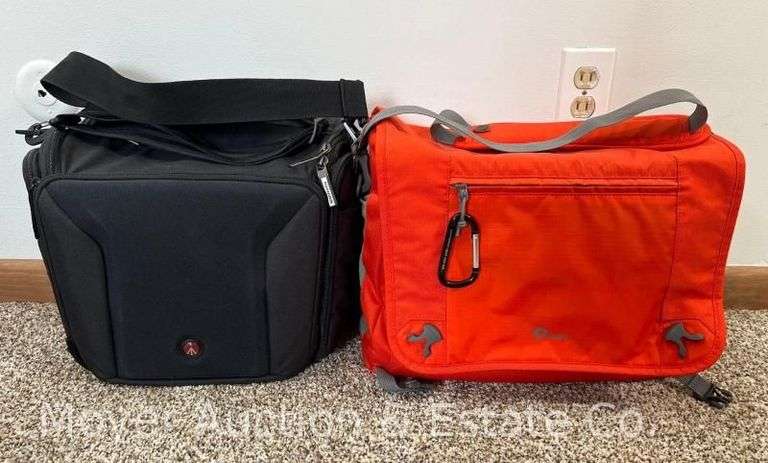 (2) Camera Bags: Lowepro Nova Sport 35L AW and Manfrotto Shoulder Bag 30 image