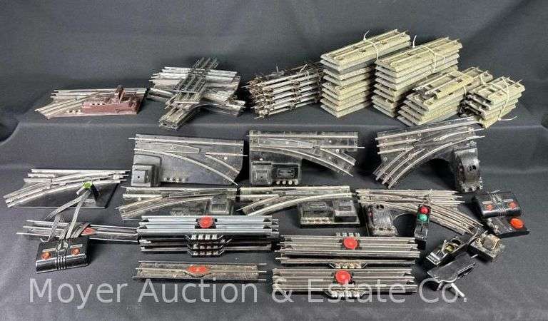 Group of O Gauge Switches, X Crossing, Powered Track, Etc., Most Lionel image