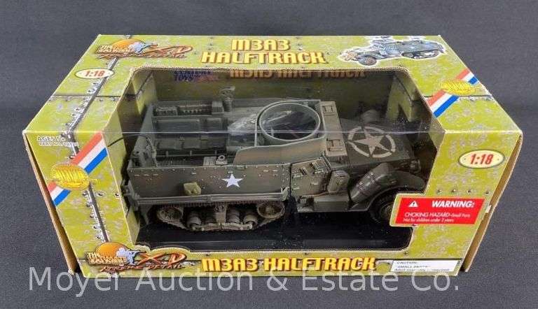 21st Century Toys US M3A3 Halftrack, 1:18 Scale Plastic Tank Model, with Original Box