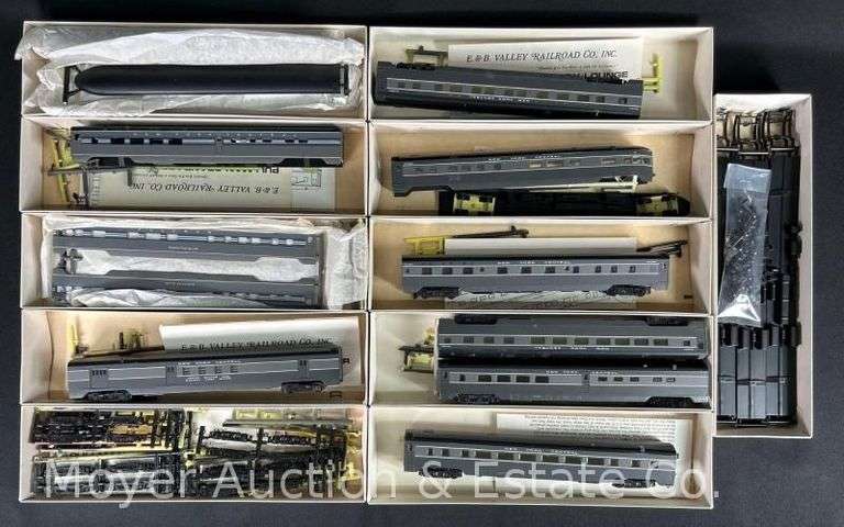(11) E.B. Valley Railroad HO Scale Passenger Cars, with Boxes image