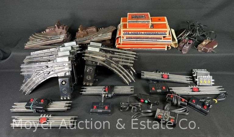 Group of O Gauge Switches, X Crossing, Powered Track, Etc. Most Lionel image