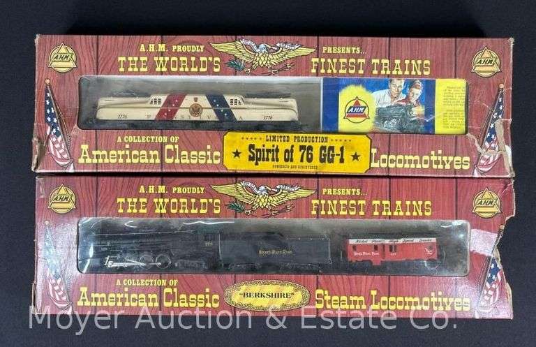 AHM HO Scale Steam Locomotive and GG-1, with Original Boxes image