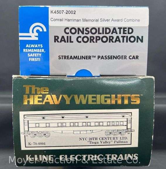 (3) Asst. K-Line Passenger Cars, 2 with Original Boxes