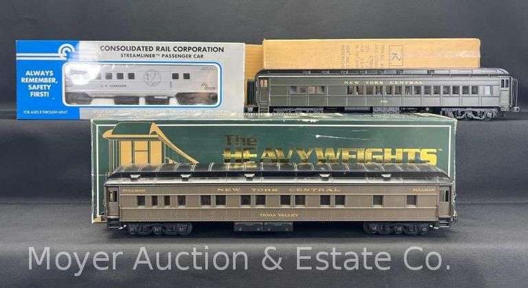 (3) Asst. K-Line Passenger Cars, 2 with Original Boxes image