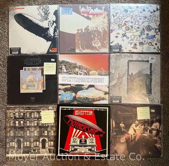 (9) Led Zippelin Record Albums image