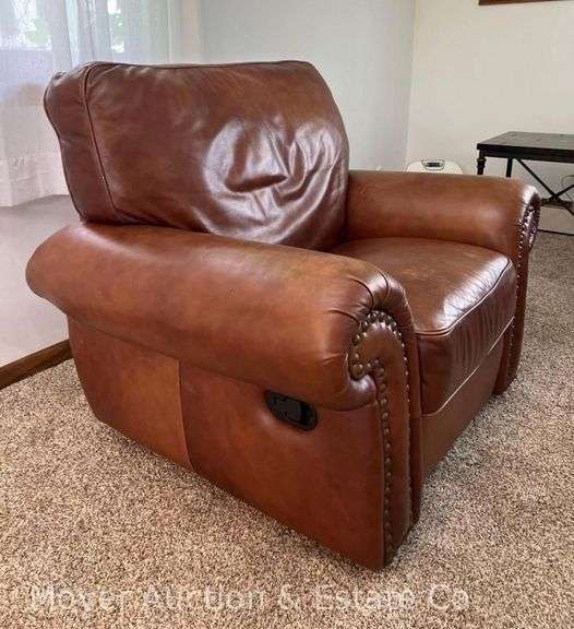 Leather Reclining Armchair, 46"w image