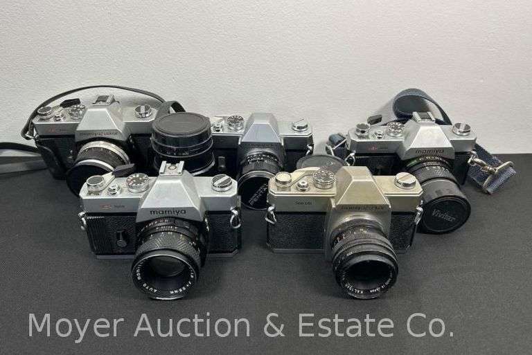 (5) Asst. Mamiya Film Cameras with Addt. Lens image