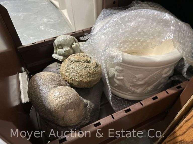 Group of Wall Hangings, Plaster, Ceramic, Composite, Etc. image