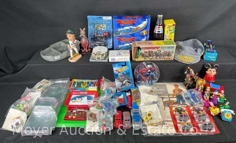 Group of Asst. Toys, Anastasia Trains, Disney, PEZ Dispensers, Etc. image