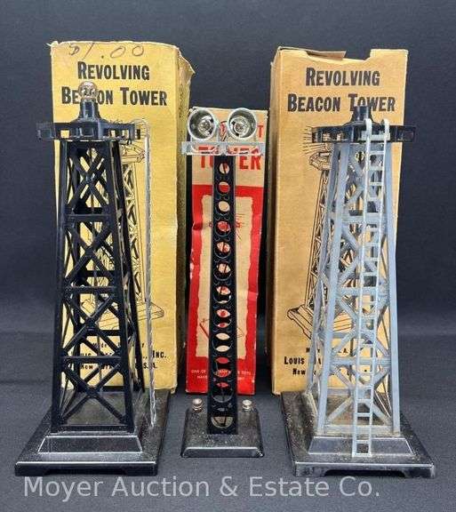 (3) Marx Towers: 2 Revolving Beacon Towers and 1 Floodlight Tower image