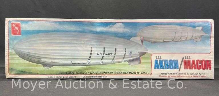 AMT U.S.S. Akron/U.S.S. Macon Plastic Model Kit, Sealed in Plastic image