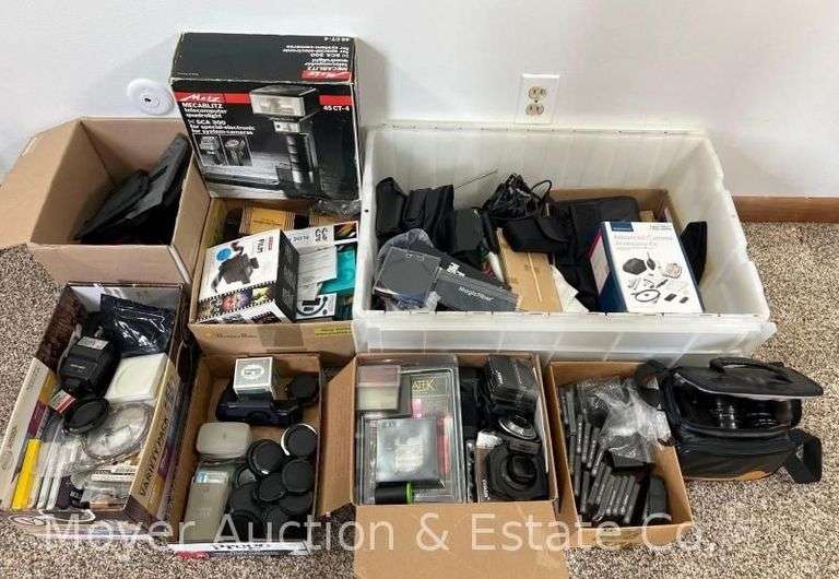 Group of Asst. Camera Accessories, Lens Caps and Filters, Etc. image