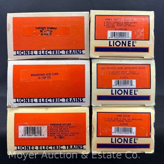 (6) Asst. Lionel Freight Cars, with Original Boxes