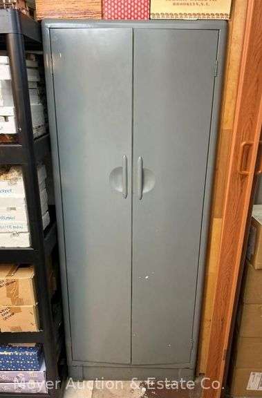 Artcrest Metal 2 Door Storage Cabinet, 26"x13"x65"h image