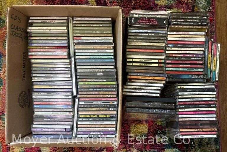 Group of Asst. CDs, Rock, Classic, Rap, Sound Tracks, Etc. with CD-Roms and DVDs image