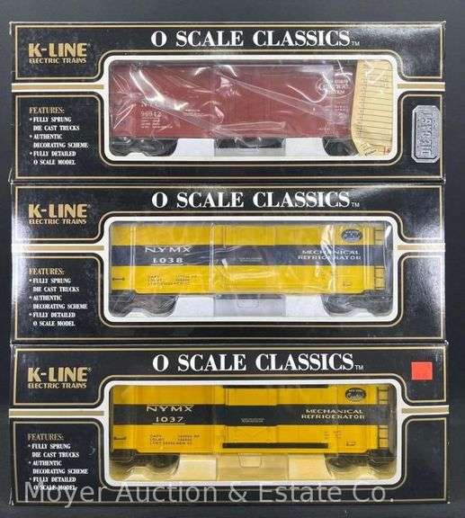 (3) K-Line Reefer Cars, with Original Boxes image