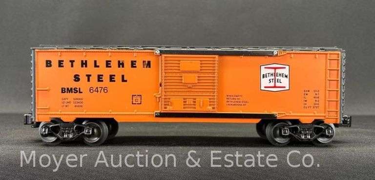 Lionel Lackawanna Bethlehem Steel Boxcar, with Original Box image