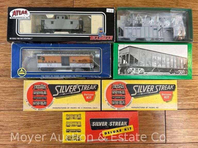 (7) Asst. HO Scale Freight Cars, with Boxes image