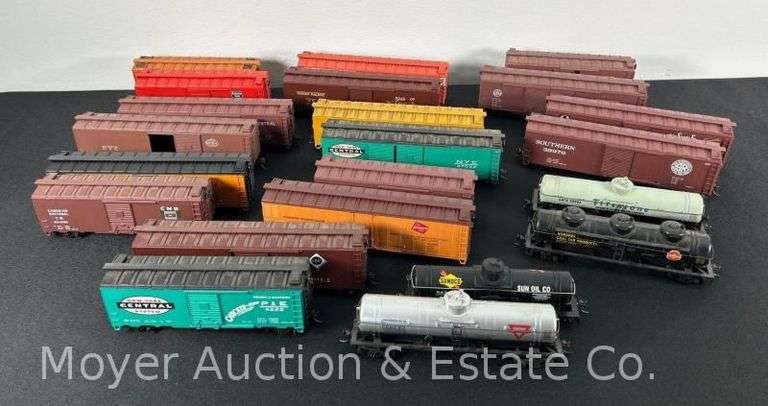 Group of HO Scale Cars, with Boxes, See Pictures for Details image