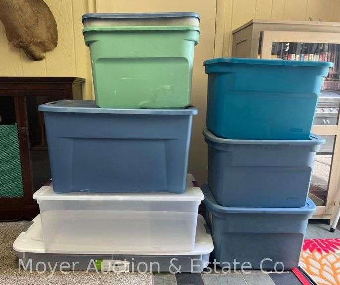 Group of Plastic Storage Totes image