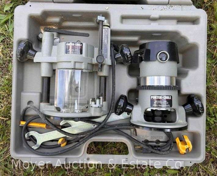 Porter Cable Router with Base, Accessories, and Case image