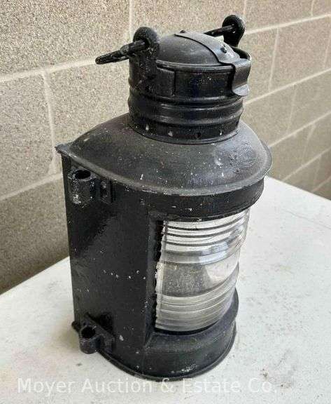 Perko Marine Navigation Lantern, Clear Glass Lens, 15"h