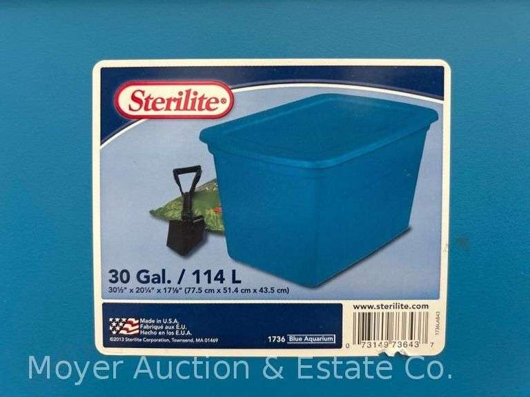 (7) Asst. Plastic Storage Totes with Lids