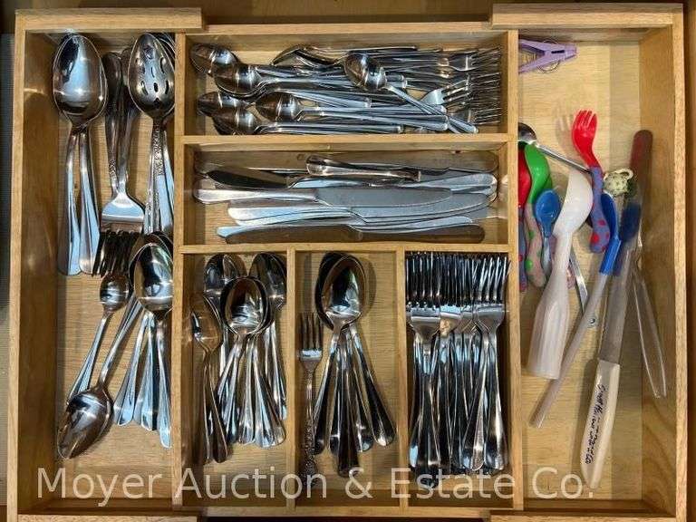 Group of Stainless Flatware image