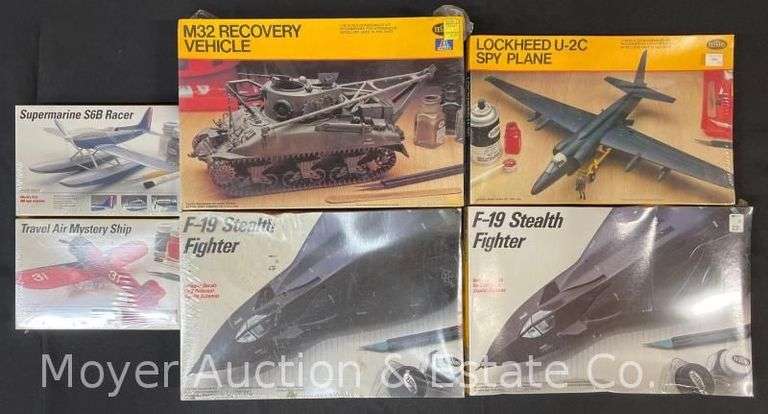 (6) Testor Plastic Model Kits, Sealed in Plastic, 1/35 and 1/48 Scale image