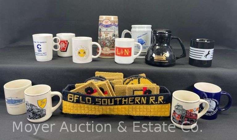 Group of Asst. Railroad Mugs image