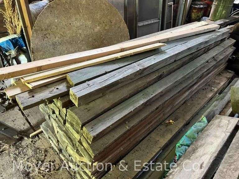 60 Rough Sawn Boards, Approx. 100”x6”x2”