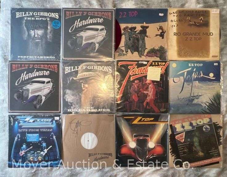 (12) ZZ Top and Billy Gibbons Record Albums image