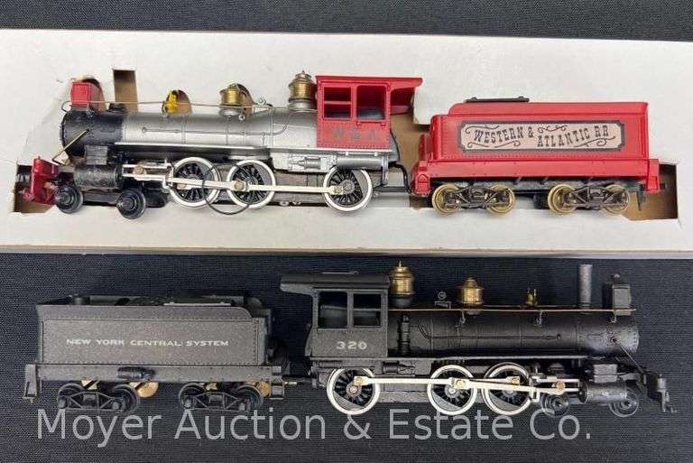 (2) Tyco HO Scale Steam Locomotives and Tenders, with Boxes image
