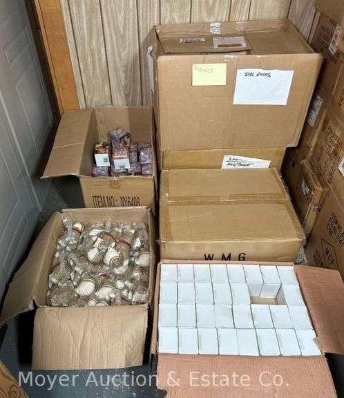 Group of Figures, Cow Salt and Pepper Shakers, Etc., All Appear New in Box image
