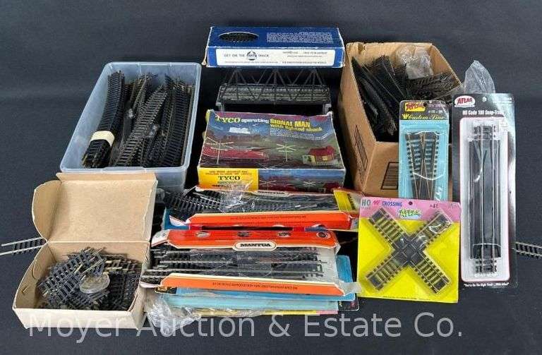 Group of HO Scale Track and Accessories image