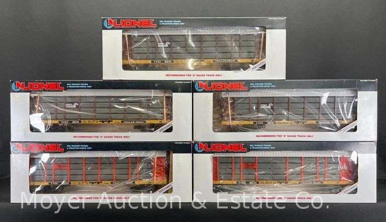(5) Lionel Two Tier Auto Carriers, with Original Boxes image