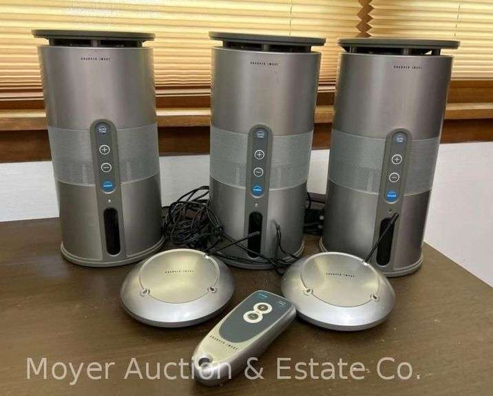 Sharper Image Speakers with Wireless Transmitters, Indoor/Outdoor image