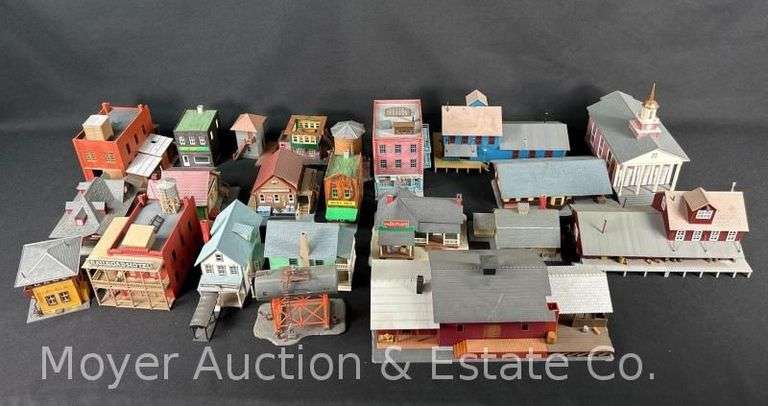 Group of Asst. Plasticville Buildings and Other Buildings image