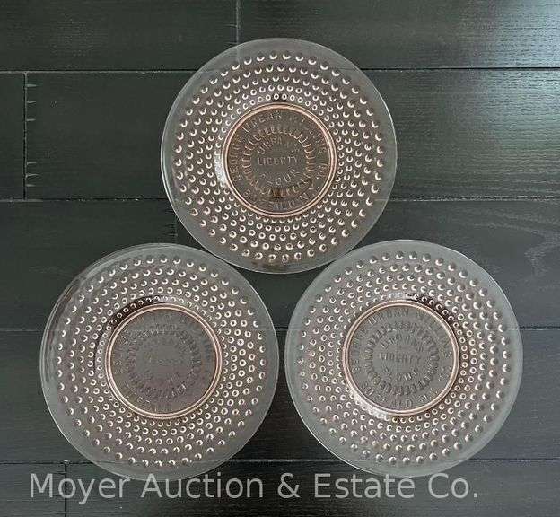 (3) George Urban Milling Co. "Urban's Liberty Flour" Salad Plates, Buffalo NY, 8.5"w image