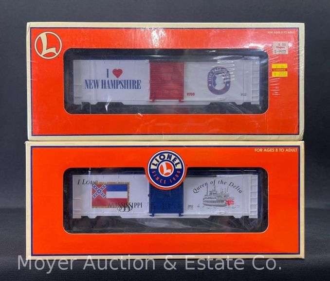 Lionel "I Love" Mississippi and New Hampshire Boxcars, No. 29913 and 19970, with Original Boxes image