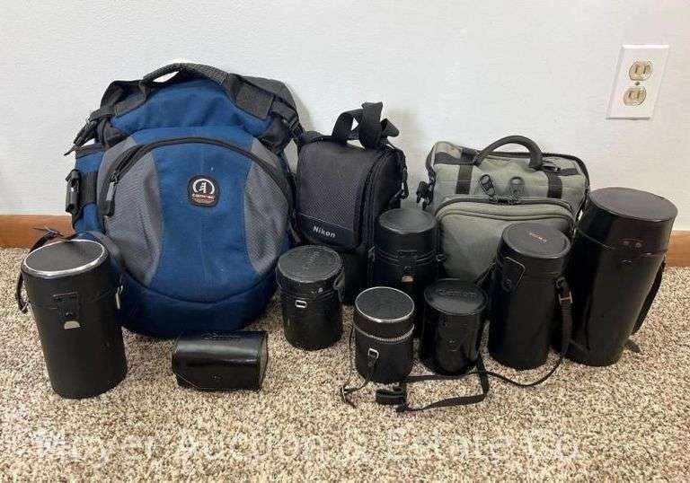 Group of Asst. Lens Cases, Camera Bags, Etc. image