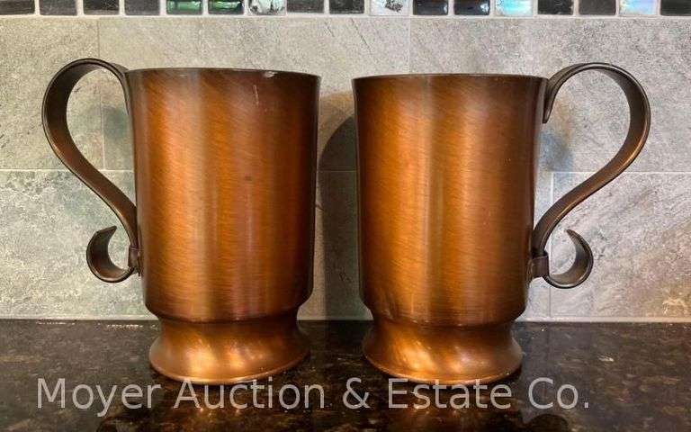 (2) Glencroft Copper Mugs, 5"h image